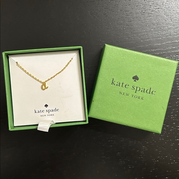 Kate Spade Gold Initial Necklace letter a - Picture 3 of 3